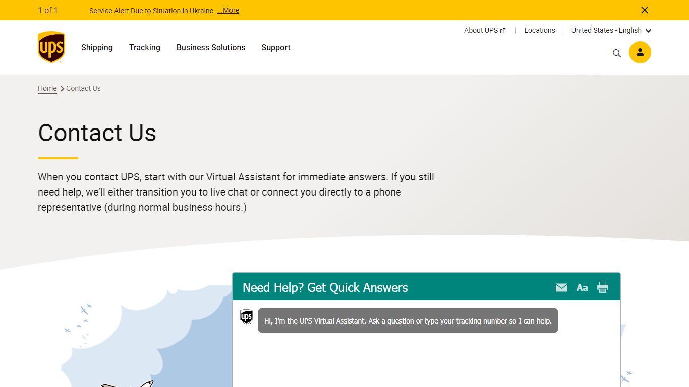 Contact Us | UPS - United States
